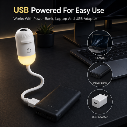 2-in-1 Galaxy Star Projector & USB Night Light