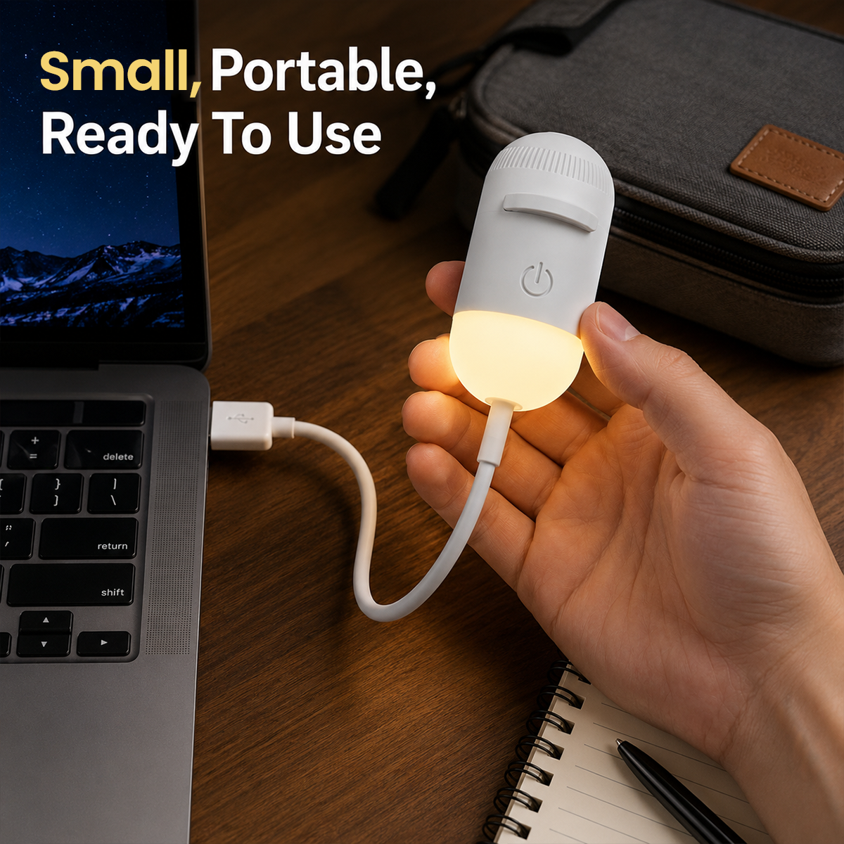 2-in-1 Galaxy Star Projector & USB Night Light